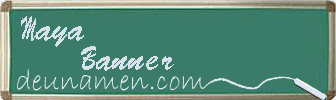 Maya Banner Visitenkarte